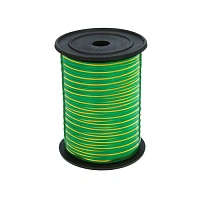 Лента упаковочная 0,5см х 228,5м (Зеленая с золотой полосой)