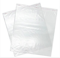 Пакет ПВД прозрачный 600х600 мм, с клеевым клапаном (50 мкм, многоразовый скотч)