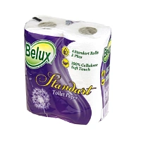 Туалетная бумага «Belux Стандарт», 2 сл., 4 рулона