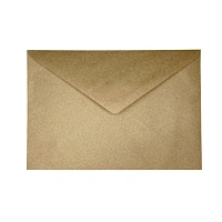 Конверт крафт С6 114х162 мм, треугольный клапан, декстрин, 90 грамм (50 шт./упак)