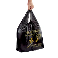 Пакет майка 28+16х50см (13 мкм) "Золотая роза" (100 шт/уп)