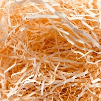 Наполнитель бумажный гофрированный 2 мм, темно-кремовый (50 грамм, без расфасовки)