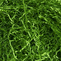 Наполнитель бумажный гофрированный 2 мм, лесной зеленый (50 грамм, без расфасовки)