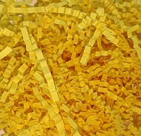 Наполнитель бумажный гофрированный 4 мм, канареечно-жёлтый (50 грамм, без расфасовки)