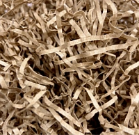 Наполнитель бумажный гофрированный 2 мм, крафт (50 грамм, без расфасовки)