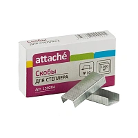 Скобы для степлера №10 Attache оцинкованные (2-20 листов, 1000 шт/уп)