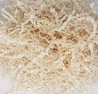 Наполнитель бумажный гофрированный 4 мм, пергамент небелёный (50 грамм, без расфасовки)