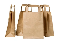 ПАКЕТ КРАФТ с плоск.руч. б/п, 280*150*320