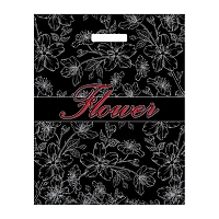 Пакет с вырубной ручкой 38х48 см (40мкм) "Флористик" (50шт/уп)