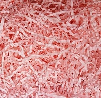 Наполнитель бумажный гофрированный 4 мм, розовый фламинго  (50 грамм, без расфасовки)