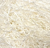 Наполнитель бумажный гофрированный 2 мм, белый (50 грамм, без расфасовки)