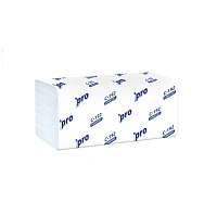 Полотенца бумажные в листах 22х21см "PRO Tissue" 1 сл., V сложение, 250 шт
