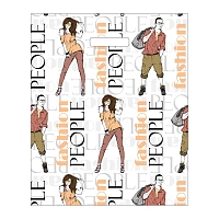 Пакет с вырубной ручкой 36х43+3 см (35мкм) "Стильные"  (50шт/уп)