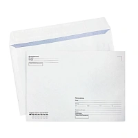 Конверты бумажные C6 114х162мм (кому-куда, отр.лента, 80гр) (50шт/уп)