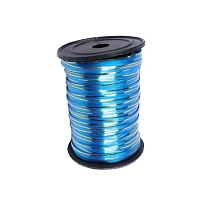 Лента упаковочная 0,5см х 228,5м (Синяя с золотой полосой)