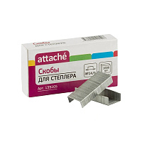 Скобы для степлера №24/6 Attache оцинкованные (2-30 листов, 1000 шт/уп)