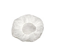 Шапочка-берет сетчатая, нейлоновая, цвет белый