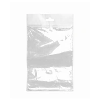 БОПП Пакет 12х17,5 см фасовочный с европодвесом, ПП (25), клапан 30 мм со скотчем (100шт./уп.)