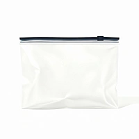 Пакет Зип-Лок  с бегунком 15х10 см 50 мкм матовый с ЧЕРНЫМ замком