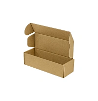 Коробка самосборная 130х45х45 мм (бурая) Т-11 микрогофрокартон