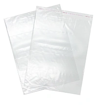 Курьер-пакеты прозрачный 240х320 мм, 50 мкм (многоразовый скотч) - 2 шт. ПОДАРОК