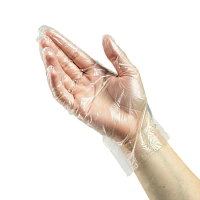 Перчатки PE полиэтиленовые, прозрачные (L), 50 пар
